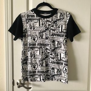 Joyrich black and white cartoon t-shirt